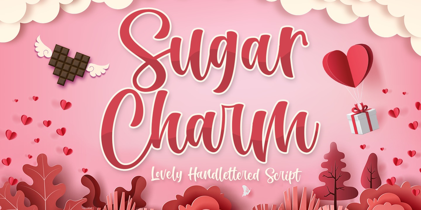 Пример шрифта Sugar Charm